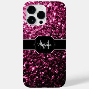 Coque Pour Pour iPhone 14 Pro Max Parties scintillant rose foncé brillant scintille 