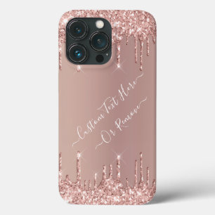 Case-Mate iPhone Case Parties scintillant rose Gold Blush - Votre texte