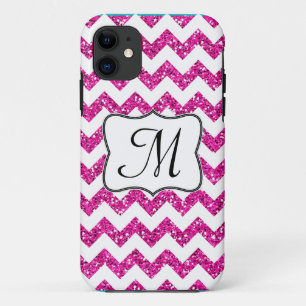 Etui iPhone Case-Mate Parties scintillant rose moderne Chevron Monogramm