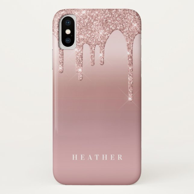 Coques Case-Mate iPhone Parties scintillant rose Ombre rose Blush Personna (Dos)