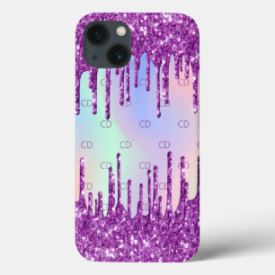 Case-Mate iPhone Case Parties scintillant rose violet gouttes holographi