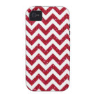 Parties scintillant rouge Motif Chevron