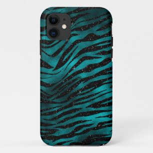 Case-Mate iPhone Case Parties scintillant turquoise et noire Ombre Glam 