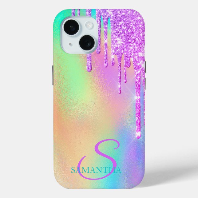 Coques Case-Mate iPhone Parties scintillant violet branché Drivers Rainbow (Verso)