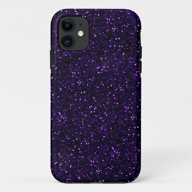 Coques Case-Mate iPhone Parties scintillant violet foncé Imprimer (Dos)
