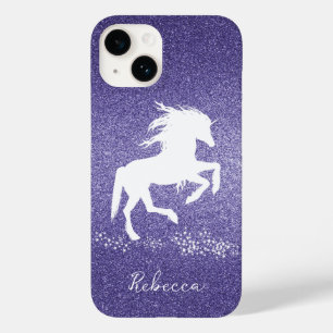 Coque Pour iPhone 14 Parties scintillant violet Unicorn Coque-Mate coqu