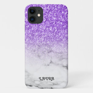 Case-Mate iPhone Case Parties scintillant Violette Et Marbré