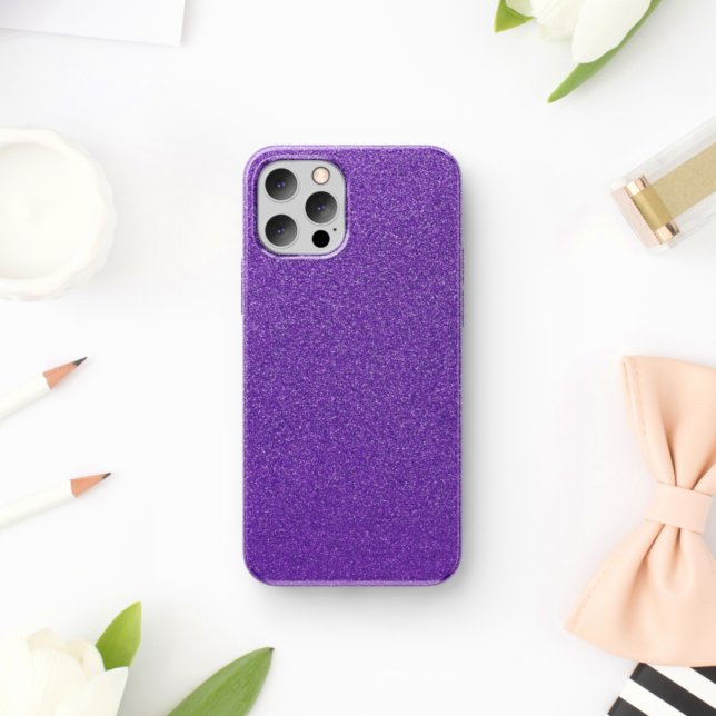 Coques Case-Mate iPhone Parties scintillant violette, Étincelle, Arrière - (Créateur téléchargé)