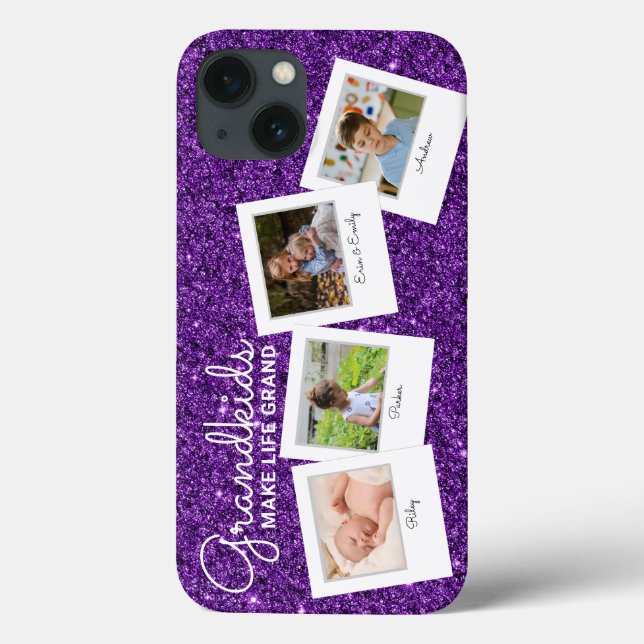 Coques Case-Mate iPhone Parties scintillant violette Les petits-enfants fo (Verso)