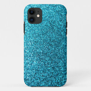 Coque Case-Mate Pour iPhone Parties scintillantes bleues de Faux