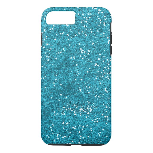 Coques Case-Mate iPhone Parties scintillantes élégantes de bleu de (Dos)