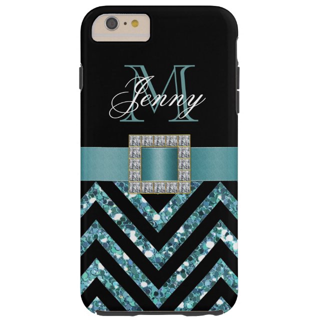 COQUES Case-Mate iPhone PARTIES SCINTILLANTES NOIRES DE CHEVRON DE (Dos)