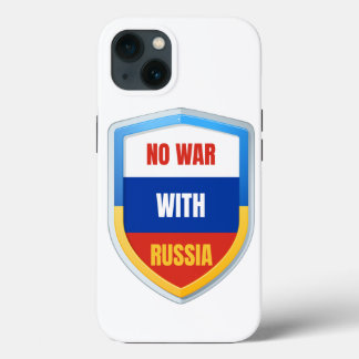 Case-Mate iPhone Case Pas de guerre avec la Russie - Ukraine Russe