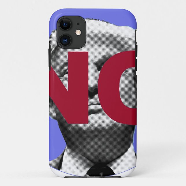 Coques Case-Mate iPhone Pas de Trump (violet et rouge) (Dos)