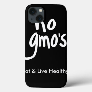 Etui iPhone Case-Mate "Pas d'OGM Mange sain noir blanc Promotion