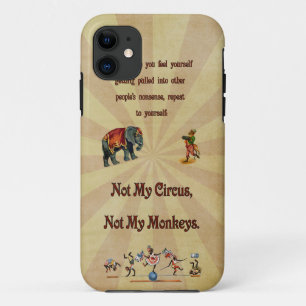 Etui iPhone Case-Mate Pas mon cirque, pas mes singes