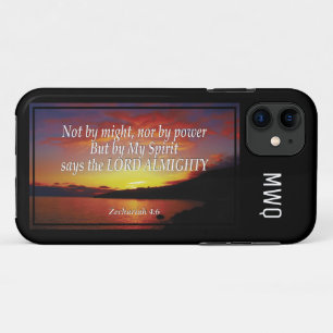 Case-Mate iPhone Case PAS PAR LA PUISSANCE OU LA PUISSANCE   Zacharie 4: