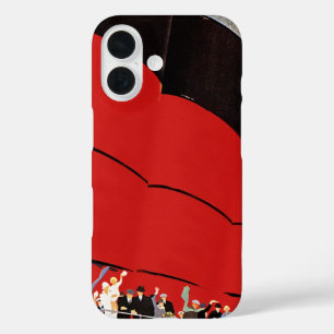 Coques iPhone 16 Passagers de bateaux de croisière vintages saluant