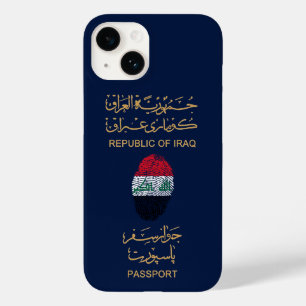 Coque Pour iPhone 14 Passeport unique Iraq Travel Pass Imprimer Souveni