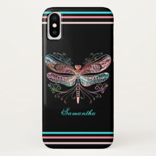 Case-Mate iPhone Case Pastel Abstrait Dragonfly Black