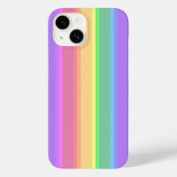 Pastel arc-en-ciel rayures Coque-coque iphone Mate