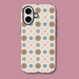 Coque Pour iPhone 16 Pastel Babylonien inspiré motif floral