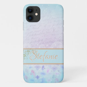 Case-Mate iPhone Case Pastel Bleu aux Fleurs Douces