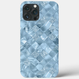 Case-Mate iPhone Case Pastel Blue Metallic Chic Parties scintillant élég
