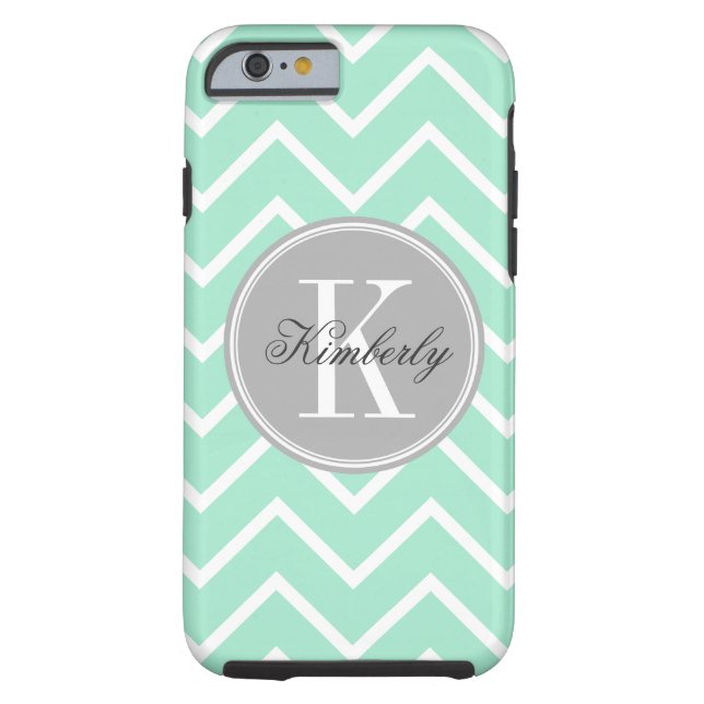 Coques Case-Mate iPhone Pastel Chevron en bon état avec Chevron gris (Dos)