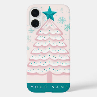 Coque Pour iPhone 16 Pastel Christmas