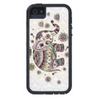 Pastel Colors Fleurs Rétro & Eléphant