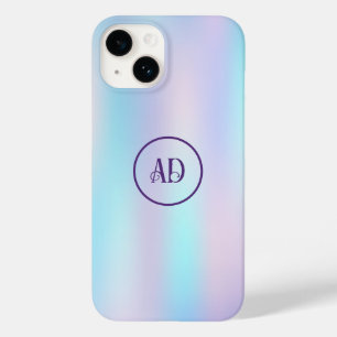 Coque Pour iPhone 14 Pastel Colours Abstrait Arrière - plan d'iridescen