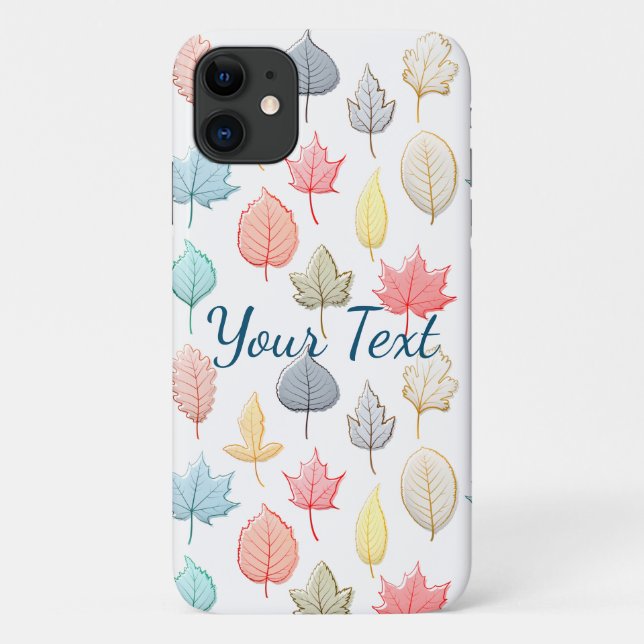 Coques Case-Mate iPhone Pastel Feuilles (Dos)