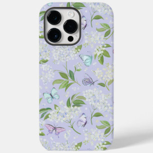 Coque Pour Pour iPhone 14 Pro Max Pastel Floral Aquarelle Papillon