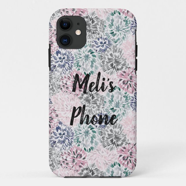 Coques Case-Mate iPhone Pastel floral sur mesure (Dos)