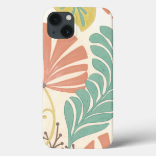 Case-Mate iPhone Case Pastel Floral Vines and Leaves on Cream Background