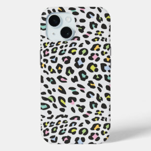 Coque Pour iPhone 15 Pastel Leopard Spot Motif