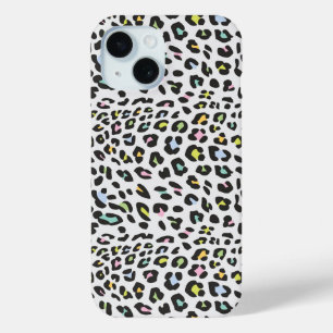 Coque Pour iPhone 15 Pastel Leopard Spot Motif