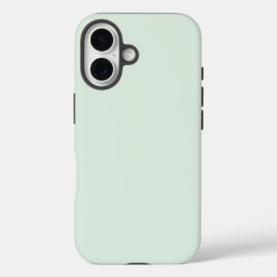 Coque Pour iPhone 16 Pastel Mint Vert couleur solide