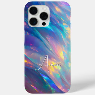Coque iPhone 15 Pro Max Pastel Opal Glow - Élégant boîtier de téléphone pe