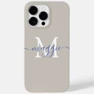 Coque Pour Pour iPhone 14 Pro Max Pastel Script Monogram Coque-Mate iPhone 14 Pro Ma