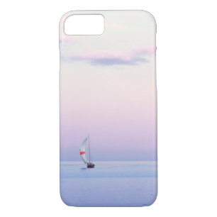 Coque Case-Mate Pour iPhone Pastel seascape with a sailboat