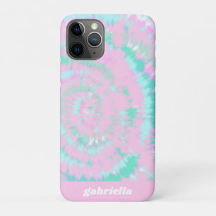Case-Mate iPhone Case Pastel Tie Dye Motif Pink Aqua Mint Personnalisé