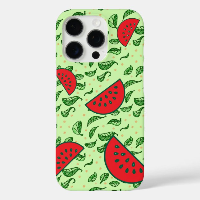 Coques Case-Mate iPhone Pastèque et feuille juteuse (Verso)