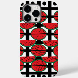 Coque Pour Pour iPhone 14 Pro Max Pastèque motif géométrique de fruit d'été