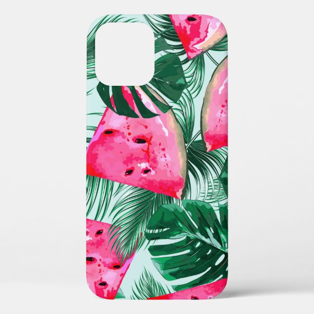 Coques Case-Mate iPhone Pastèques, palmiers feuilles : pattes tropicales s (Verso)