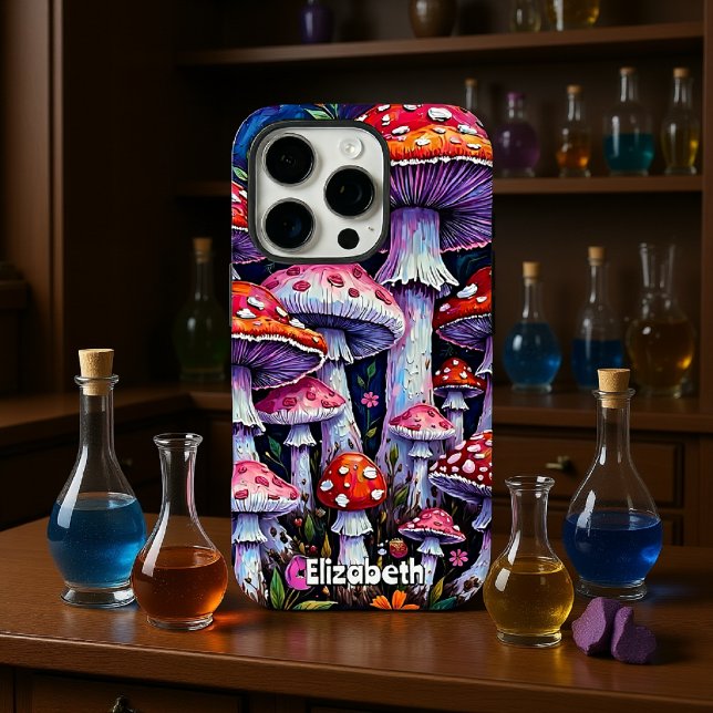 Coques Case-Mate iPhone Patch de champignons sur la Lune (Créateur téléchargé)