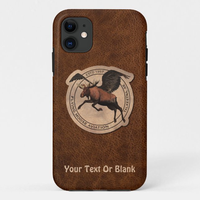 Coques Case-Mate iPhone Patch Flying Moose Aviation (Dos)