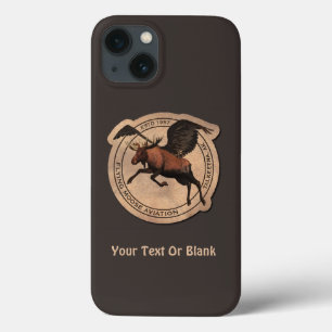 iPhone 13 Coque Patch Flying Moose Aviation