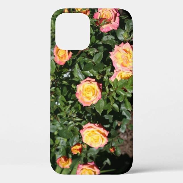 Coques Case-Mate iPhone Patch rose rose jaune chaud (Verso)